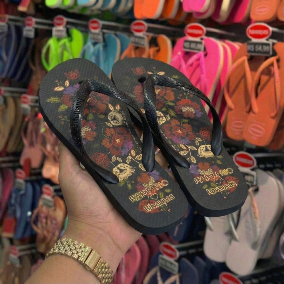 Chinelo Havaianas Farm - Flor de Fita - Imagem 3