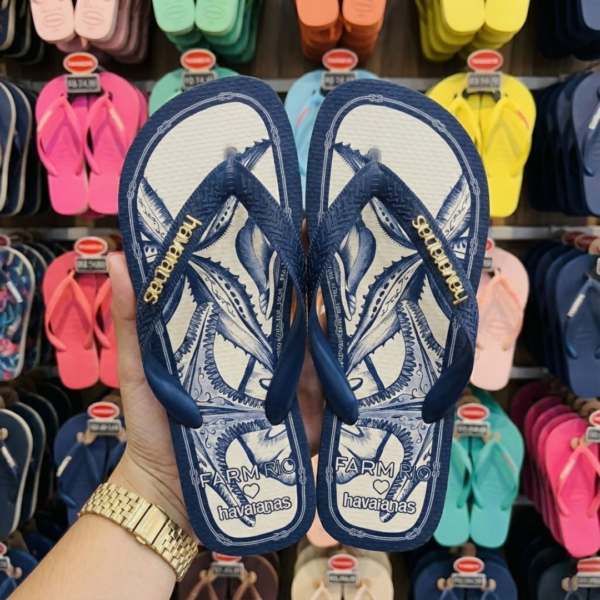 Chinelo Havaianas Farm - Mar de Ondas