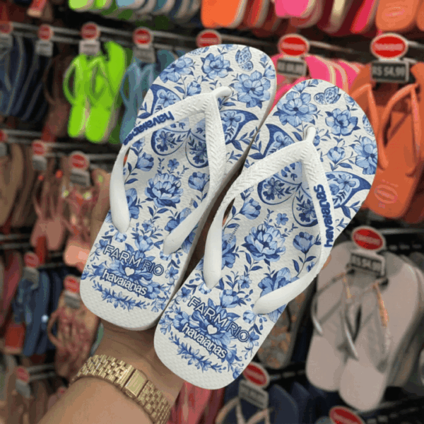 Chinelo Havaianas Farm - Jardim de Porcelana