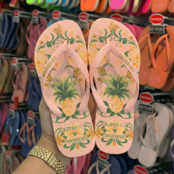Chinelo Havaianas Farm - Beleza de Abacaxi