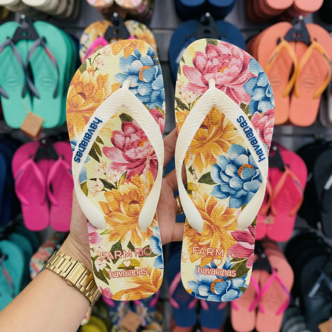 Chinelo Havaianas Farm - Floral Beca - Imagem 2
