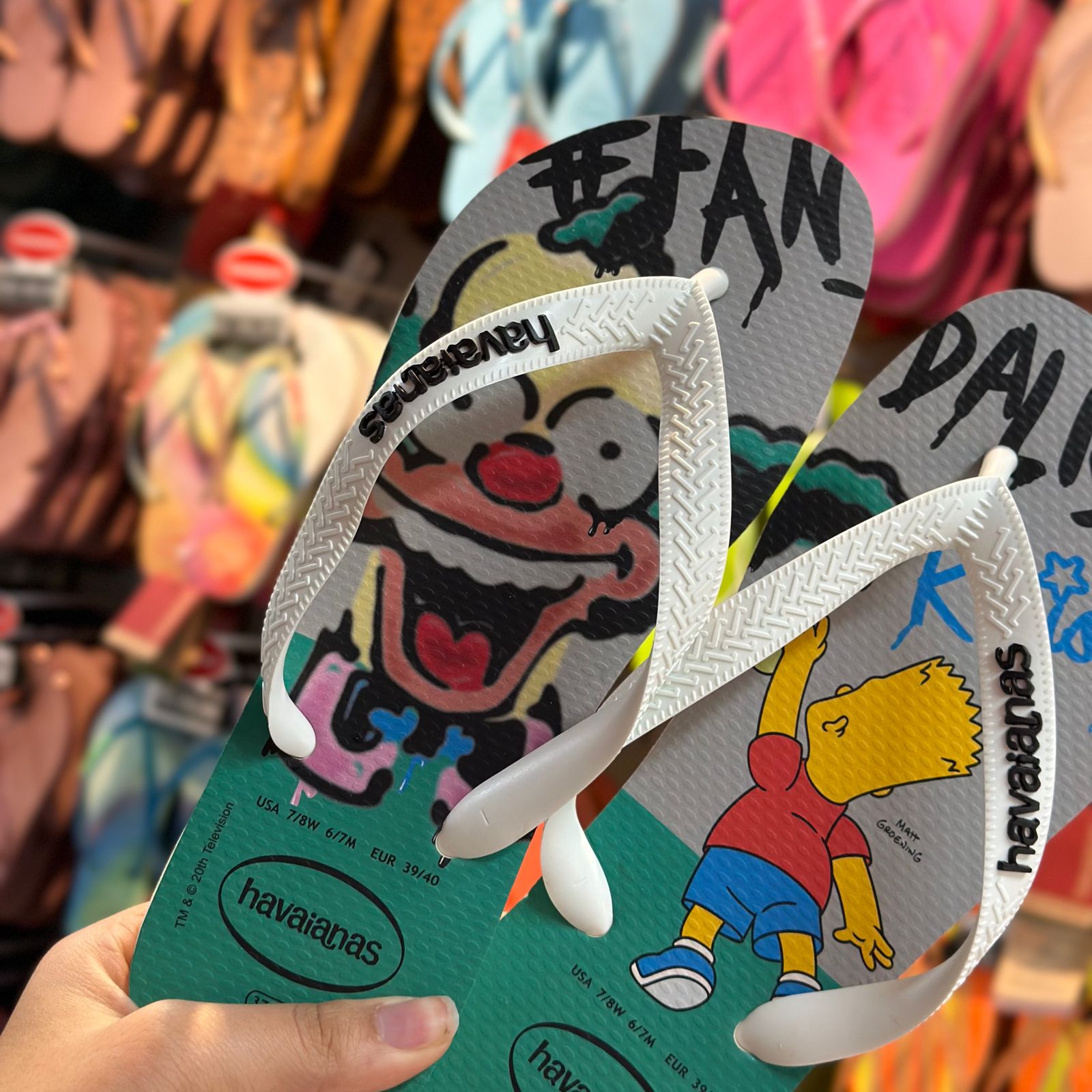 Havaianas Top Simpsons - Bart & Krusty (Verde/Cinza) - Imagem 4