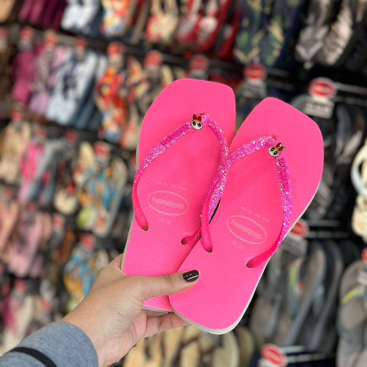 Chinelo Havaianas Slim Square Feminino - Florzinha (Meninas Super Poderosas)