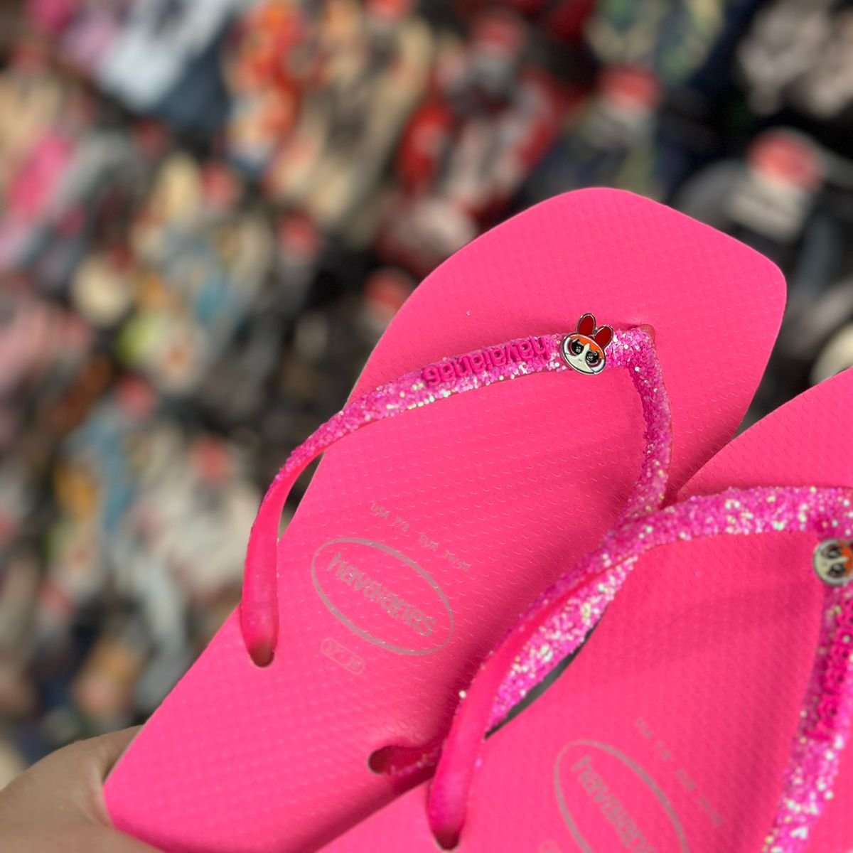 Chinelo Havaianas Slim Square Feminino - Florzinha (Meninas Super Poderosas) - Imagem 3