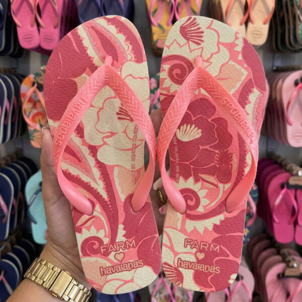 Chinelo Havaianas Farm - Groove Tropical