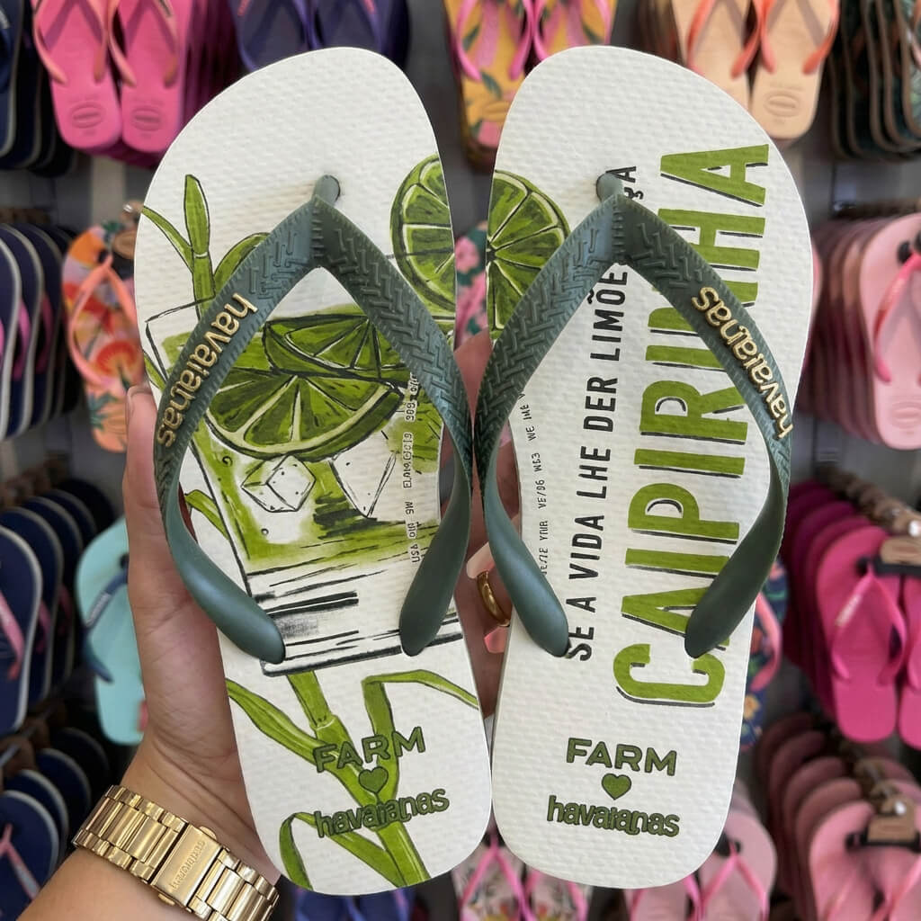 Chinelo Havaianas Farm - Caipirinha