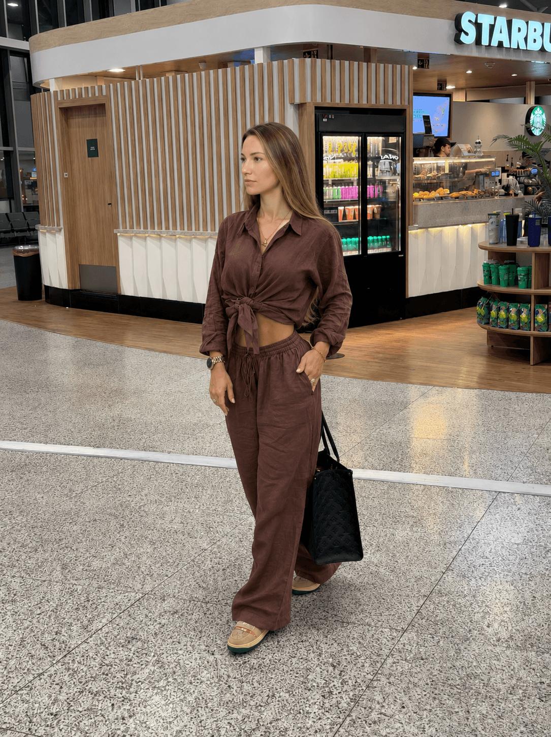 Conjunto Linho Café